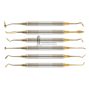 Juego de Instrumentos de Relleno Dental Manual de Resina Compuesta de Calidad Premium, Espátula de Relleno Dental con Revestimiento de Titanio y Agarre Ergonómico - Product Image 4