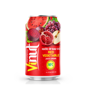 Légumes rouges 330ml boisson de jus 24 canettes carton sans sucre OEM ODM marque privée échantillon gratuit antioxydant sain - Product Image 1