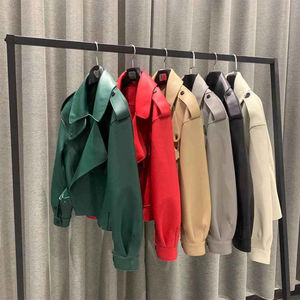 Chaqueta de Cuero Genuino para Mujer, Chaqueta de Motociclista con Patrón de Cuero, Chaqueta de Cuero Vacuno Genuino para Mujer - Product Image 5