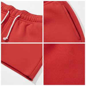 Shorts décontractés pour hommes, style streetwear, faible MOQ, 100% coton, séchage rapide, légers, confortables, taille avec cordon de serrage - Product Image 6