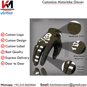 Gants de motocross et VTT unisexes, gants de sport à doigts entiers, protection contre les chocs, paume absorbant les chocs, antidérapants, tissu respirant - Product Image 4