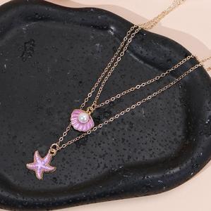 <b>Hot</b> Sales New Design Fashion Layered Alloy Beaded Necklaces for Women Gift - Product Image 4