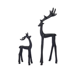 Décoration de Noël de luxe en aluminium en forme de renne, statue de cerf en métal de style nordique moderne, réutilisable, directement de l'usine pour la maison et les fêtes - Product Image 6