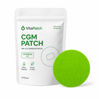 Patch de protection en coton pour capteur CGM, style bande kinesiologique, imperméable, antidérapant et respirant pour Freestyle Libre