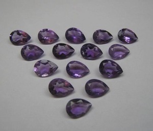 พลอยแอมเมทิสต์ทรงหยดน้ำเจียระไน 3x5 มม. 13x18 มม. พลอยแอมเมทิสต์เม็ดเดี่ยว ราคาขายส่ง จำนวนมาก สำหรับทำเครื่องประดับ - Product Image 6