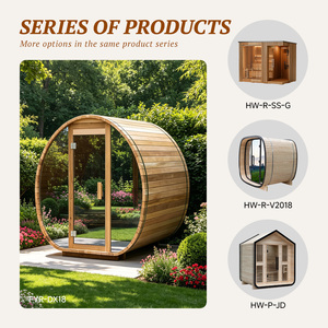 Sauna extérieur en cèdre rouge pour Airbnb, à haut rendement financier, homologué ETL, avec contrôle numérique intelligent Wi-Fi, pour la relaxation en extérieur - Product Image 4