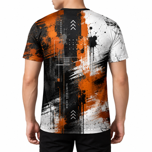 Custom All Over Sublimation Printing <b>100</b>% <b>Polyester</b> Sublimation T-<b>shirts</b> for Men - Product Image 2