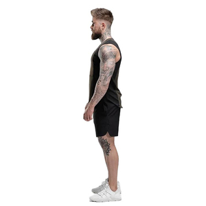 Camisetas deportivas personalizables para hombre, transpirables, para culturismo y entrenamiento, con decoración de botones, se acepta logotipo, en oferta. - Product Image 3