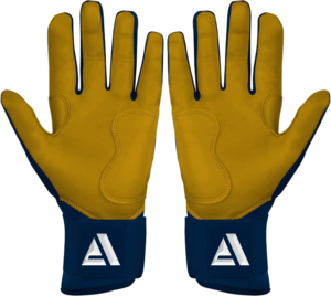 High Quality Leather Customizable Baseball Batting <b>Gloves</b> premium leather Closure <b>type</b> hook and loop - Product Image 2