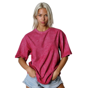 เสื้อยืดโอเวอร์ไซส์เทรนดี้ปี 2026 สำหรับทุกเพศ สไตล์วินเทจ ล้างสีแล้ว พิมพ์ลาย แขนสั้น สำหรับผู้ชาย ผ้าถัก ไซส์พลัส - Product Image 1