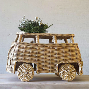 Mini caravanas de ratán, juguete interactivo para niños, adorable caravana de juguete hecha a mano para bebés - Product Image 1