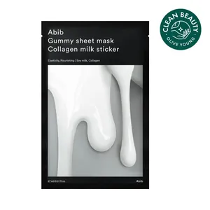 Abib High Quality Gummy Sheet Mask Collagen Milk Sticker 1P Good Quality Facial Masks - Product Image 1