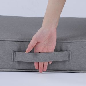 Cojines para muebles de patio de asiento profundo para exteriores, reemplazo impermeable de 24x24x4 pulgadas, tachuelas circulares cosidas, cojines para almohadas para exteriores - Product Image 3