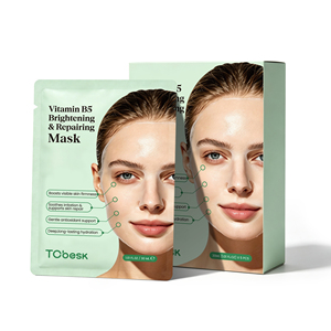Masque facial réparateur éclaircissant à la vitamine B5, apaise les rougeurs, hydrate et restaure la barrière cutanée - Product Image 2