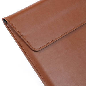 Envelope Design Genuine Leather Customized Logo Laptop Bag 15.6 Inches <b>Computer</b> Stand Laptop <b>Case</b> <b>for</b> MacBook - Product Image 5