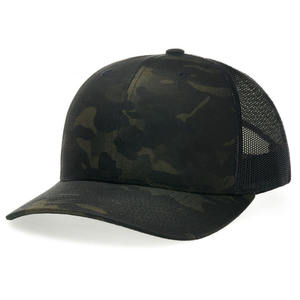 Casquette de baseball unisexe décontractée en maille camouflage à 6 panneaux avec fermeture auto-agrippante réglable pour le printemps et l'été - Product Image 1
