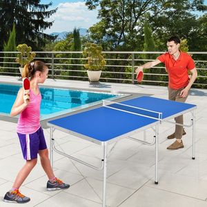 Table de ping-pong pliable portable de 60 pouces avec filet et accessoires pour l'intérieur SMC - Product Image 6