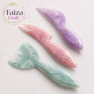 Classic Royal Elegant Multi-color <b>Cheese</b> <b>Knife</b> <b>Set</b> Handmade Polished Luxurious Peach Resin Eco-Friendly Dishwasher Safe European - Product Image 3