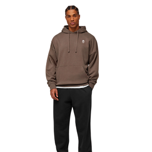 Sudadera con Capucha Extra Grande para Hombre, Color Marrón, Felpa Gruesa, Estilo Casual y Urbano - Product Image 3