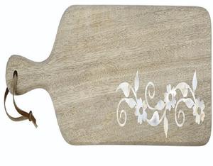 Planche à découper carrée en bois artisanale durable, imprimée, résistante au lave-vaisselle, élégante, planche à découper de cuisine unique - Product Image 4