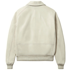 FURAT LEATHERS Abrigos Varsity de Piel de Oveja Personalizados de Fábrica, Transpirables, con Cuello Alto y Cierre de Cremallera Frontal, Casuales de Otoño para Hombre - Product Image 3