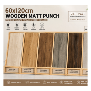 GVT PGVT Wood Finish Glazed Vitrified Floor & Wall <b>Tiles</b> Luxury Wooden Matt Punch Porcelain <b>Tiles</b> 600x1200mm Commercial Projects - Product Image 1