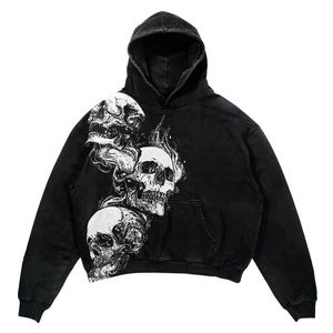 ODM Pull-over Unisexe Oversize en Coton Épais Délavé à l'Acide, Imperméable et Respirant, Brodé Personnalisé, Effet Délavé, Lot de 2 Pièces - Product Image 6