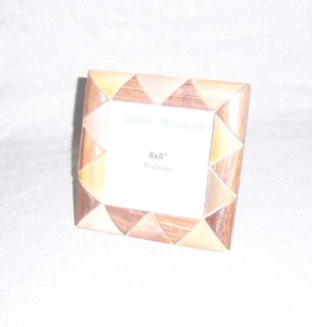 Luxury Handmade Eco-Friendly Blue White Bone Photo <b>Frame</b> <b>with</b> Modern Design for Home Office - Product Image 5