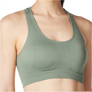 Women's Solid Crisscross Spaghetti Strap Seamless High Support Backless Breathable Yoga Sports Bra Removable Pads Front Fitness - Product Image 5