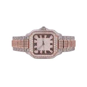 Reloj de Lujo con Diamantes Moissanite de Diseño Premium, Reloj de Pulsera con Incrustaciones de Diamantes para Hombres y Mujeres, Estilo Élite - Product Image 5