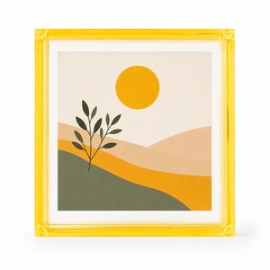 Cadre photo rectangulaire en acrylique transparent 4 couleurs, impression UV, incassable, étanche, sur pied, horizontal, pour table, moderne - Product Image 4