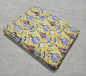Hand Block Printed Cotton Fabric Artisan Made <b>Material</b> <b>for</b> <b>Sewing</b>, Garment Making, Quilting & Wholesale Supply - Product Image 3