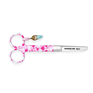 Tijeras de Enfermería Mayo con Diseño de Corazón sobre Fondo Rosa, Tijeras Médicas Manuales de Acero Inoxidable, Corte Seguro y Preciso - Product Image 5