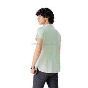 T-shirts longs élégants pour hommes 100% coton, séchage rapide, respirants, col rond, impression numérique disponible à prix de gros - Product Image 2