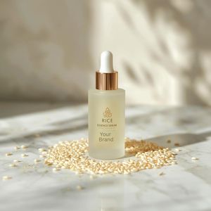 Suero Facial Vegano Natural Orgánico con Esencia de Arroz Blanco, Vitamina C, Ácido Hialurónico, Blanqueador, Antienvejecimiento, Antiarrugas, Tónico en Spray - Product Image 1