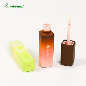 Emballage cosmétique, tubes carrés vides pour gloss à lèvres de 3 ml, bouteilles en plastique PETG, peinture en spray dégradée, prix de gros bon marché - Product Image 1