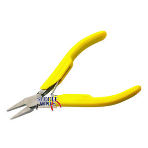 Serie LS Light, alicates de mandíbulas lisas de punta plana corta, joyería DIY, herramientas de relojería, acero inoxidable de 120mm - Product Image 1