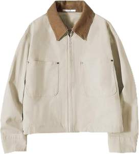 Chaqueta Bomber Casual de Satén para Hombre, Primavera, 100% Algodón, Impermeable, Resistente al Viento, Transpirable, Bordada, Estilo Varsity, en Oferta - Product Image 2