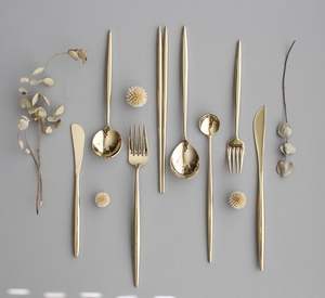 Ensemble d'ustensiles de cuisine en acier inoxydable 4 pièces, spatule, cuillère à soupe, louche - Product Image 5