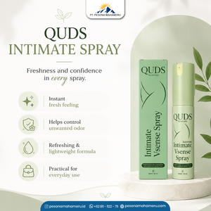 QUDS Spray Intime Brume Fraîcheur Féminine Légère Contrôle des Odeurs Soin d'Hygiène Quotidienne 50 ml - Product Image 2