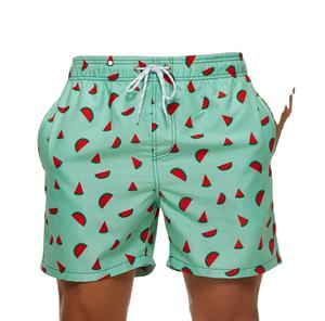 กางเกงว่ายน้ำขาสั้นผู้ชายกางเกงชายหาดกางเกงว่ายน้ำขาสั้นโพลีเอสเตอร์แห้งเร็ว - Product Image 1