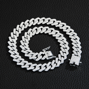 S925 Silver VVS Moissanite Diamond Necklaces Gold PlatedIGI Certified Brilliant cut Luxury Link <b>Chain</b> Hip Hop <b>Iced</b> <b>Out</b> Jewelry - Product Image 2