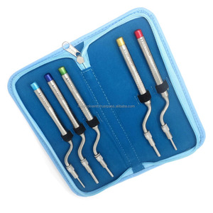 High Quality Stainless Steel Sinus Lift Osteotomes <b>Kit</b> 5pcs Offset Convex Dental Surgical Instruments OEM ODM Wholesale Supplier - Product Image 1