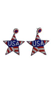 Boucles d'oreilles pendantes Saint-Patrick en perles brodées, haute couture, multicolores, pour femmes, vente en gros - Product Image 4