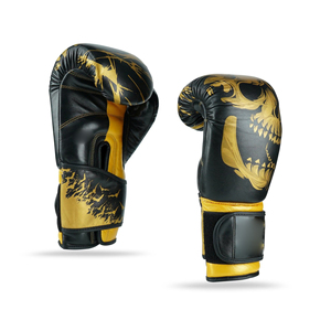 Guantes de Boxeo de Cuero Transpirable para Entrenamiento, para Hombres y Mujeres, de Alta Calidad, Antideslizantes, con Cierre de Gancho y Bucle Ajustable en la Muñeca - Product Image 1