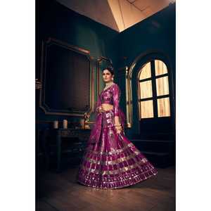Designer <b>Indian</b> & <b>Pakistani</b> <b>Clothing</b> Elegant Party Wear Lehenga-Choli - Product Image 5