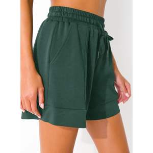 Short de survêtement taille haute pour femme cordon de serrage taille décontracté été athlétique salon Shorts de course poches Shorts chauds confortables - Product Image 5