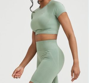 Soutien-gorge de sport sans coutures pour femme, dos nageur, col ras du cou, maintien moyen, pour yoga et fitness, couleur unie, respirant, séchage rapide, anti-transpiration - Product Image 1