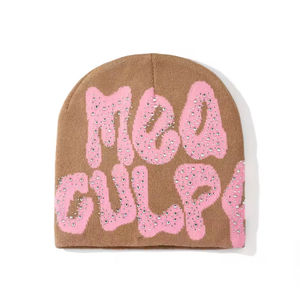 Gorro de Invierno Personalizado con Logotipo, Unisex, de Punto, Seda, Satén, Calidad de Lujo, 100% Algodón, a Rayas, para Adultos - Product Image 6