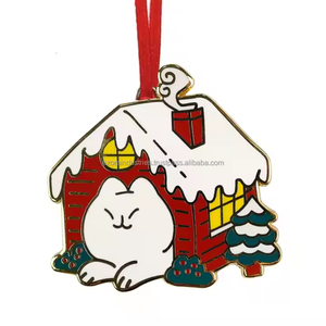 Tamaño personalizado regalo inoxidable hogar decorativo Metal adornos colgantes Navidad - Product Image 1